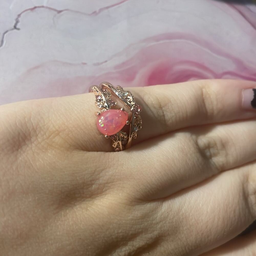 2pc Cz stone fashion ring 5.5 - Picture 3 of 5